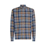 Tommy Hilfiger Kare Desenli Gömlek, M, MW0MW37298-0MS, BLUE, Erkek