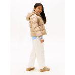 Tommy Hilfiger Kız Çocuk Şişme Mont, 8 Yaş, 5003295896, Bej, Kız Çocuklar