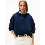 Tommy Hilfiger Klasik Yazı Baskılı Penye Kapüşonlu Kadın Kazak WW0WW48270C1G