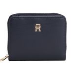 Tommy Hilfiger Lacivert Fermuarlı Cüzdan, Medium, AW0AW17742 DW6, LACİVERT, kadın