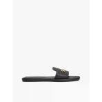 Tommy Hilfiger Leather Horsebıt Mule Kadın Siyah Sandalet - Fw0fw08420