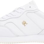 Tommy Hilfiger LEATHER RUNNER Kadın Spor Ayakkabı, Beyaz, 38