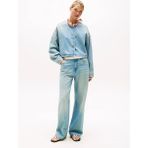 Tommy Hilfiger Lex Kısa Denim Kadın Ceket WW0WW467401A4 - Mavi