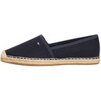 TOMMY HILFIGER Logo ile Kadın Bayrağı Tuval Espadrilles, Mavi Uzay Mavisi, 36 EU