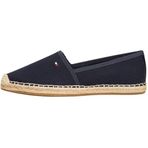 TOMMY HILFIGER Logo ile Kadın Bayrağı Tuval Espadrilles, Mavi Uzay Mavisi, 37 EU
