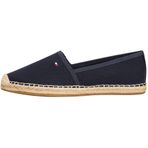 TOMMY HILFIGER Logo ile Kadın Bayrağı Tuval Espadrilles, Mavi Uzay Mavisi, 38 EU