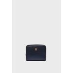 Tommy Hilfiger Logolu Fermuar ve Çıtçıt Düğmeli Cüzdan Bayan Cüzdan AW0AW17742 Dw6 - Lacivert
