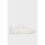 Tommy Hilfiger Logolu Sneaker Ayakkabı Bayan Ayakkabı FW0FW09102 Ybs - Beyaz