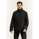 Tommy Hilfiger LW Packable Field Jacket Erkek Mont, Siyah, S Beden