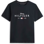 Tommy Hilfiger Marka Logolu Günlük Kullanıma Uygun Lacivert T-Shirt, M, MW0MW41455DW5, Mavi, Erkek