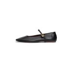Tommy Hilfiger MARYJANE BALLERINA LEATHER Kadın Ayakkabı, Siyah, 40