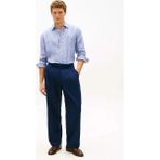 Tommy Hilfiger Mavi Erkek Çizgili Gömlek MW0MW424000A4_LINEN Bengal Strıpe R