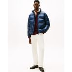 Tommy Hilfiger Mavi Erkek Mont MW0MW40617C1G_SHINY Down Stand Puff