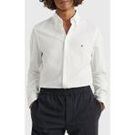 Tommy Hilfiger MW0MW30675YCF Regular Fit Düğmeli Yaka Beyaz Erkek Gömlek