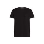 Tommy Hilfiger MW0MW37267BDS Bisiklet Yaka Siyah Erkek T-Shirt