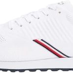 Tommy Hilfiger NEW RUNNER EVA CORPO KNIT Erkek Spor Ayakkabı, Beyaz, 44