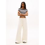Tommy Hilfiger Off Shoulder Çizgili Kazak, M, DW0DW22313, Siyah, Kadın