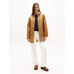 Tommy Hilfiger PADDED NYLON REG QUILTED COAT Kadın Kahverengi Parka - WW0WW46448