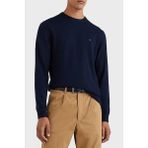 Tommy Hilfiger Pamuk ve Kaşmir Karışımlı Regular Fit Bisiklet Yaka Erkek Kazak MW0MW28046 Dw5 - Lacivert - 2XL