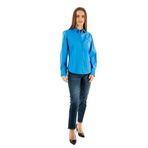 Tommy Hilfiger Pamuklu Poplin Gömlek - Mavi, Çok Renkli, 40, WW0WW47169, Çok Renkli, Kadın