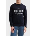 Tommy Hilfiger Pamuklu Regular Fit Bisiklet Yaka Logolu Kazak Erkek KAZAK MW0MW39533 DW5