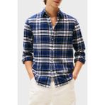 Tommy Hilfiger Pamuklu Regular Fit Uzun Kollu Gömlek Erkek Gömlek MW0MW41345 0ms - 2XL - Lacivert - Beyaz