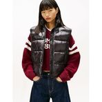 Tommy Hilfiger Parlak Yelek, M, DW0DW22037, Siyah, Kadın