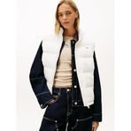 Tommy Hilfiger Parlak Yelek, S, DW0DW22037, Antik Beyaz, Kadın