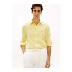 Tommy Hilfiger Pigment Dyed Keten Gömlek, L, MW0MW41530ZF0, Çok renkli, Erkek
