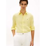 Tommy Hilfiger Pigment Dyed Keten Gömlek, S, MW0MW41530ZF0, Çok renkli, Erkek