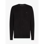 Tommy Hilfiger Pıma Ctn Cash Structure Crew Erkek Siyah Kazak - Mw0mw40449