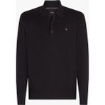 Tommy Hilfiger PIMA ORG CTN CASHMERE LS POLO - Siyah - XL
