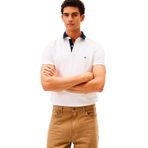 Tommy Hilfiger Polo T-Shirt Pique Grafik Yaka, M, 5003346331, Beyaz, Erkek