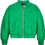 Tommy Hilfiger Quilted Bomber Kız Çocuk Ceket, Yeşil, 86