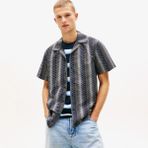 Tommy Hilfiger Regular Aop Camp Erkek Siyah Gömlek.bds - BDS-Siyah