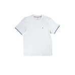 Tommy Hilfiger Regular Fit Yuvarlak Yakalı Pamuklu Kısa Kollu T-Shirt, L, MW0MW38626, Beyaz, Erkek