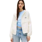 Tommy Hilfiger Repeat Logo Water Repellant Kadın Beyaz Ceket