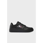 Tommy Hilfiger Retro Deri Sneaker Ayakkabı Erkek Ayakkabı Em0Em01395 Bds - Siyah