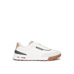 Tommy Hilfiger Retro Runner Mix Spor Ayakkabı, 40, FM0FM05721Z00, Fildişi, Erkek