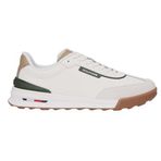 Tommy Hilfiger Retro Runner Mix Spor Ayakkabı, 43, FM0FM05721Z00, Fildişi, Erkek