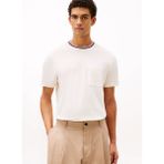 Tommy Hilfiger Sarı Erkek T-Shirt MW0MW41472Z00_RWB Pocket Pıque Tee