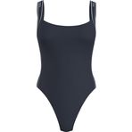 Tommy Hilfiger Scoop Back One Piece Kadın Mayo, Mavi, Xs