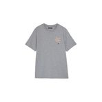 Tommy Hilfiger Script Hilfiger Stac Erkek T-Shirt, Orta Gri, L Beden