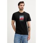 Tommy Hilfiger SİYAH BASKILI ERKEK T-SHIRT