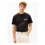Tommy Hilfiger Siyah Erkek Logo Baskılı T-Shirt MW0MW41465BDS_COAST PHOTO PRINT TEE