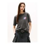 Tommy Hilfiger Siyah Relaxed Neon Baskılı T-Shirt, XS, DW0DW21358BDS, SİYAH, Kadın
