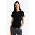 Tommy Hilfiger Slım Cody C-nk Ss Kadın Siyah T-shirt Ww0ww40587bds