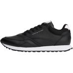 Tommy Hilfiger Sneaker NEW RUNNER EVA LTH ESS, 44, NEW RUNNER EVA LTH ESS, Black & White, Erkek