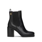 Tommy Hilfiger Square Toe Chelsea Yüksek Blok Topuklu Bot, 36, FW0FW08844, Siyah, Kadın