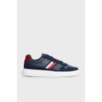 Tommy Hilfiger Süet Detaylı Logolu Sneaker Ayakkabı Erkek Ayakkabı FM0FM04889 C1G - Lacivert